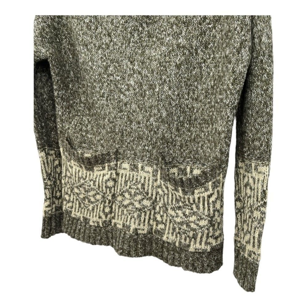 Urban Outfitters Ecote Heather Green Pullover Knit Sweater Front Pockets Women S - Picture 9 of 12